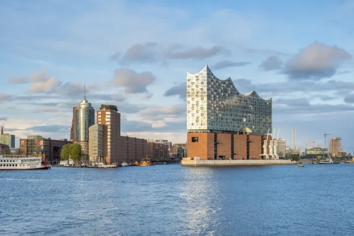 Framed Print : Elbphilharmonie (Elbe Philharmonic Hall) concert hall on the Elbe River at sunset Framed Print : Elbphilharmonie (Elbe Philharmonic Hall) concert hall on the Elbe River at sunset