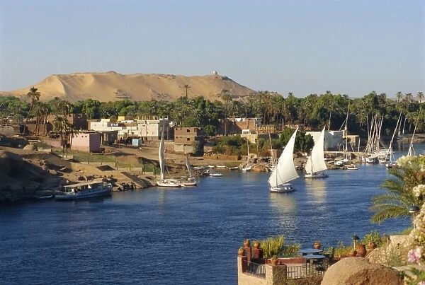 Elephantine Island and River Nile, Aswan, Egypt, North Africa