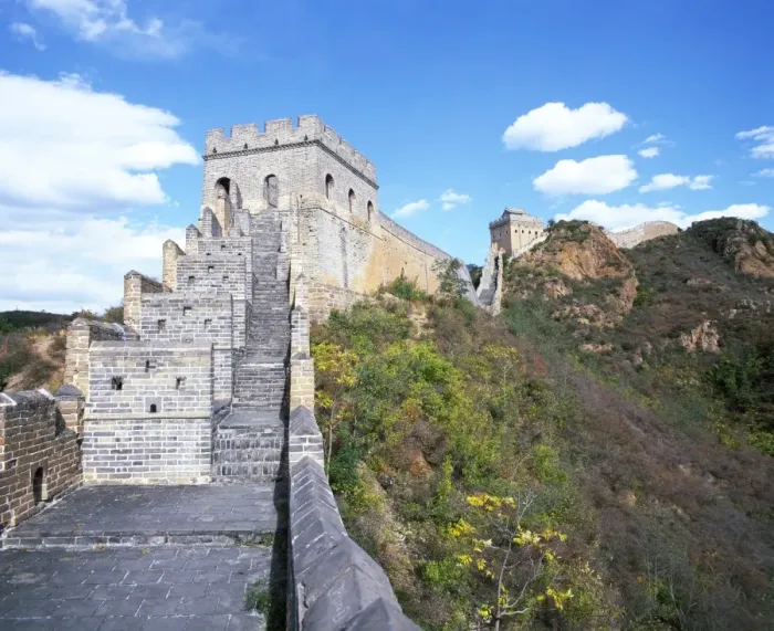 Framed Print : Elevated panoramic view of the Jinshanling section, Great Wall of China Framed Print : Elevated panoramic view of the Jinshanling section, Great Wall of China