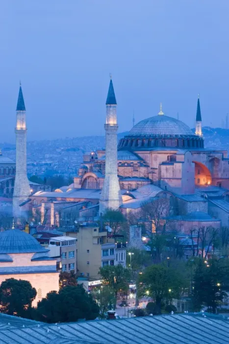 Framed Print : Elevated view of Aya Sofya (Hagia Sophia) (Sancta Sophia), UNESCO World Heritage Site Framed Print : Elevated view of Aya Sofya (Hagia Sophia) (Sancta Sophia), UNESCO World Heritage Site