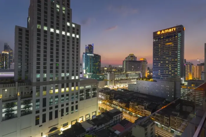 Framed Print : Elevated view of city skyline, Bangkok, Thailand, Southeast Asia, Asia Framed Print : Elevated view of city skyline, Bangkok, Thailand, Southeast Asia, Asia
