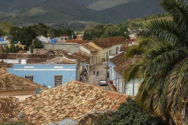 Elevated view over the colonial city of Trinidad, UNESCO World Heritage Site, Sancti