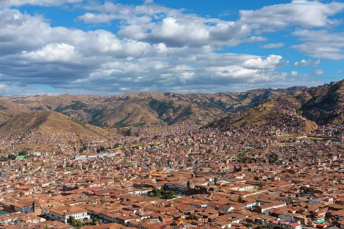Framed Print : Elevated view of Cusco (Cuzco) city, Cusco Province, Cusco Region, Peru, South America