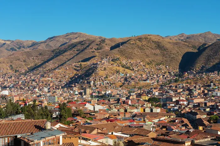 Framed Print : Elevated view of Cusco (Cuzco) city, Cusco Province, Cusco Region, Peru, South America Framed Print : Elevated view of Cusco (Cuzco) city, Cusco Province, Cusco Region, Peru, South America