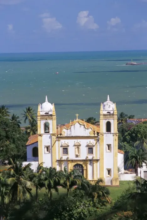 Framed Print : Elevated view of Igreja NS do Carmo and sea beyond, Olinda, Pernambuco Framed Print : Elevated view of Igreja NS do Carmo and sea beyond, Olinda, Pernambuco