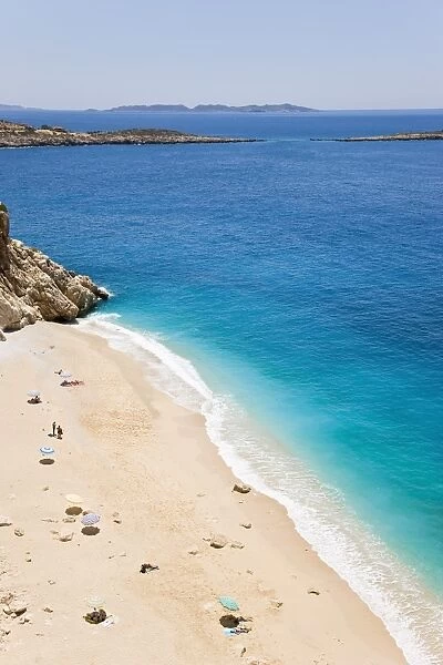 Elevated view of Kaputas beach near Kas, Mediterranean coast (Turquoise coast)