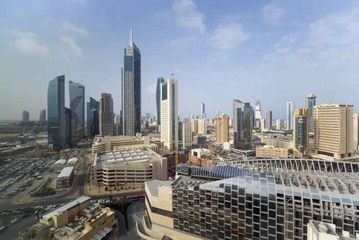 Framed Print : Elevated view of the modern city skyline and central business district, Kuwait City, Kuwait, Middle East Framed Print : Elevated view of the modern city skyline and central business district, Kuwait City, Kuwait, Middle East
