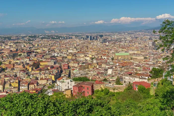Framed Print : Elevated view of Naples skyline from Castel Sant'Elmo, Naples, Campania, Italy, Europe Framed Print : Elevated view of Naples skyline from Castel Sant'Elmo, Naples, Campania, Italy, Europe