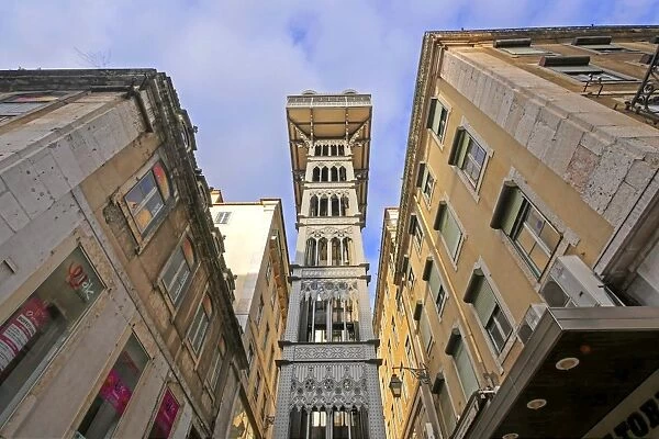 Elevator de Sant Justa, Baixa, Lisbon, Portugal, Europe