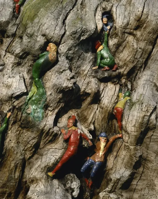 Framed Print : Elves carved on tree in Kensington Gardens, London, England, United Kingdom, Europe Framed Print : Elves carved on tree in Kensington Gardens, London, England, United Kingdom, Europe