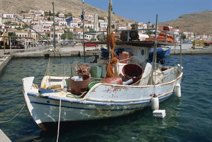 Framed Print : Emborio, Chalki (Halki) Framed Print : Emborio, Chalki (Halki)