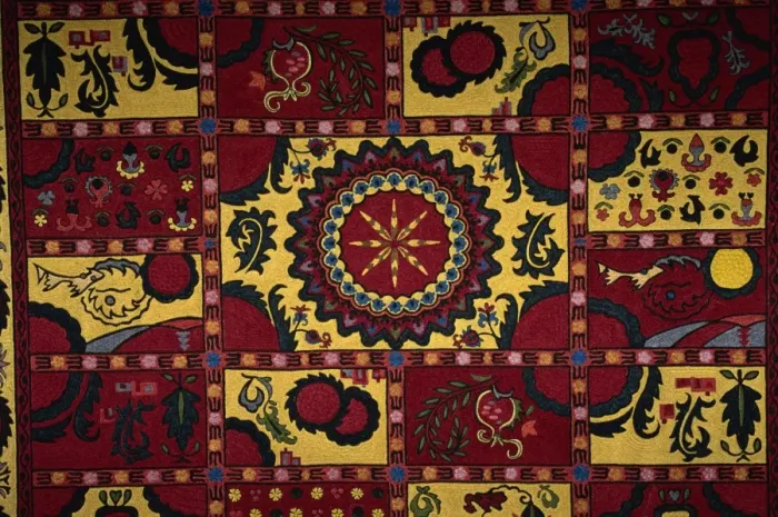 Framed Print : Embroidered rug, Museum of Decorative and Applied Art, Tashkent, Uzbekistan Framed Print : Embroidered rug, Museum of Decorative and Applied Art, Tashkent, Uzbekistan