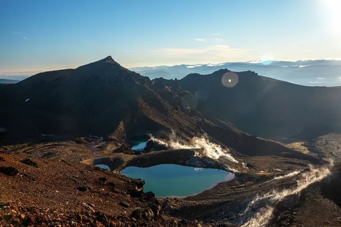 Framed Print : Emerald Lakes at sunrise, Tongariro National Park, UNESCO World Heritage Site, North Island, New Zealand, Pacific Framed Print : Emerald Lakes at sunrise, Tongariro National Park, UNESCO World Heritage Site, North Island, New Zealand, Pacific