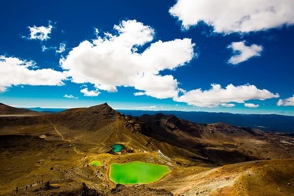 The Emerald Lakes, Tongariro National Park, UNESCO World Heritage Site, North Island
