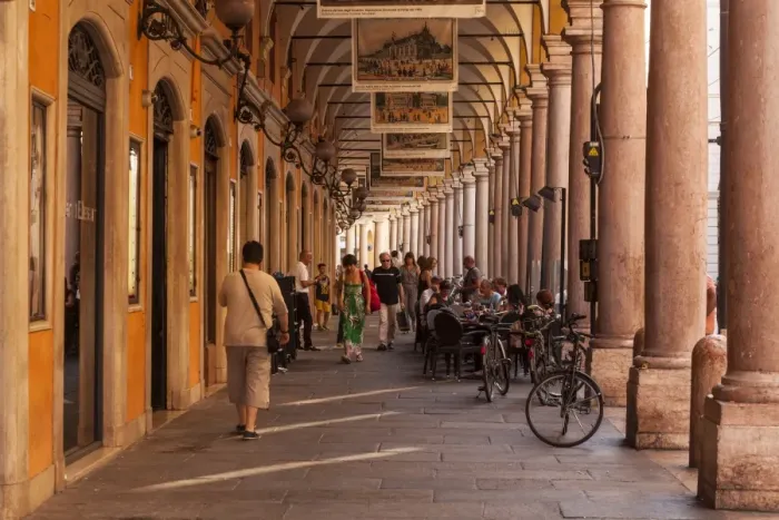 Framed Print : Via Emilia Centro in Modena, Emilia-Romagna, Italy, Europe Framed Print : Via Emilia Centro in Modena, Emilia-Romagna, Italy, Europe