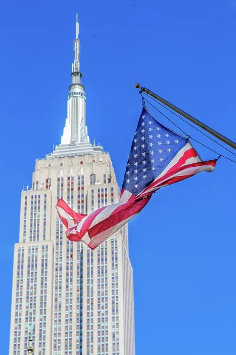 Framed Print : The Empire State Building in the Midtown South District, Manhattan, New York City. It was completed in 1931 and is 1, 454 feet tall Framed Print : The Empire State Building in the Midtown South District, Manhattan, New York City. It was completed in 1931 and is 1, 454 feet tall