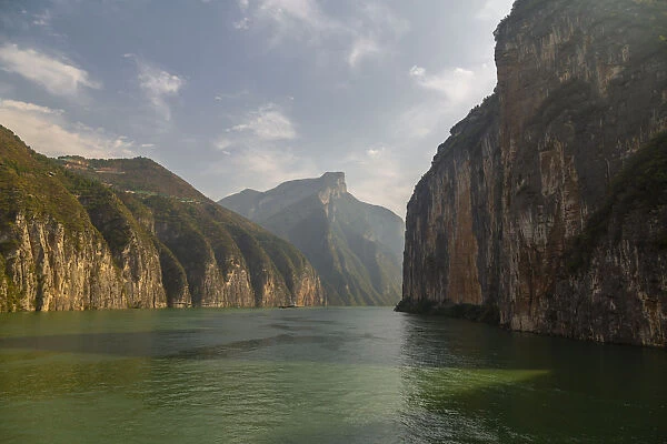 Entering the Three Gorges on the Yangtze River, near Chongqing
