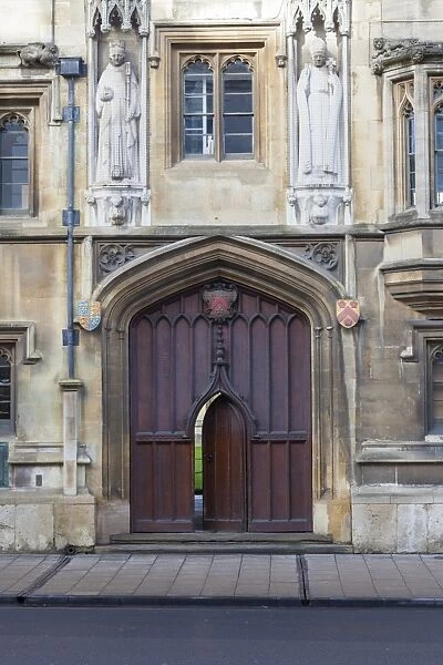 Entrance to All Souls College, Oxford, Oxfordshire, England, United Kingdom, Europe