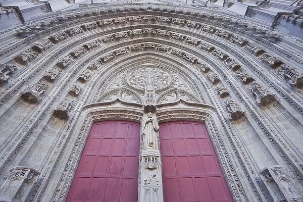 The entrance to Cathedral of Saint Paul and Saint Peter (Cathedrale Saint-Pierre-et-Saint-Paul
