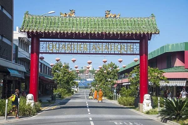 Entrance to the Chinese Quarter, Noumea, New Caledonia, Pacific
