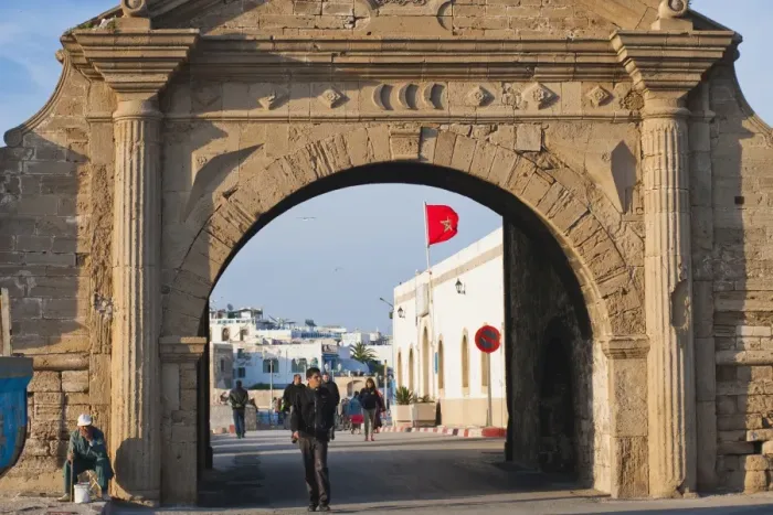 Framed Print : Entrance gate to the old city of Essaouira, formerly Mogador, UNESCO World Heritage Site, Morocco, North Africa, Africa Framed Print : Entrance gate to the old city of Essaouira, formerly Mogador, UNESCO World Heritage Site, Morocco, North Africa, Africa