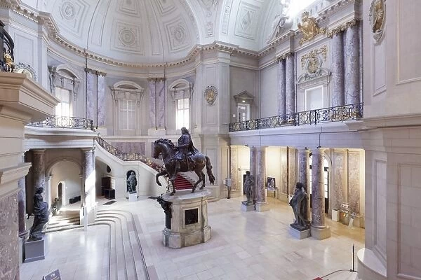 Entrance Hall with equestrian statue of Frederick William I, Bode Museum, Museum Island