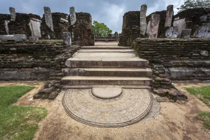 Framed Print : Entrance to Kiri Vihara Buddhist temple ruins with moonstone at entrance, Polonnaruwa, UNESCO World Heritage Site, Sri Lanka, Asia Framed Print : Entrance to Kiri Vihara Buddhist temple ruins with moonstone at entrance, Polonnaruwa, UNESCO World Heritage Site, Sri Lanka, Asia