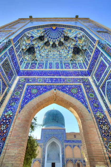 Framed Print : Entrance, Muqarnas (Honeycomb Vaulting), Gur-E-Amir Mausoleum, built 1403, Burial Site of Amir Temir, UNESCO World Heritage Site, Samarkand, Uzbekistan, Central Asia, Asia Framed Print : Entrance, Muqarnas (Honeycomb Vaulting), Gur-E-Amir Mausoleum, built 1403, Burial Site of Amir Temir, UNESCO World Heritage Site, Samarkand, Uzbekistan, Central Asia, Asia