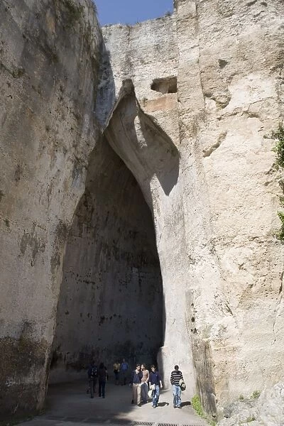 Entrance to the Orecchio di Dioniso near the Greek Theatre