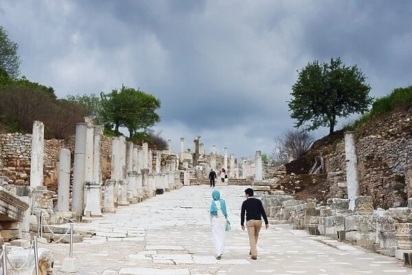 Ephesus, ancient Roman ruins, Selcuk, Anatolia, Turkey, Asia Minor, Eurasia