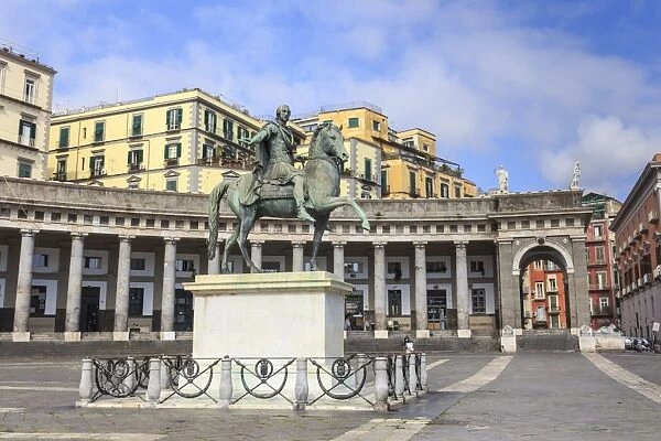 Equestrian statue of Charles III by Canova, Piazza del Plebiscito, City of Naples