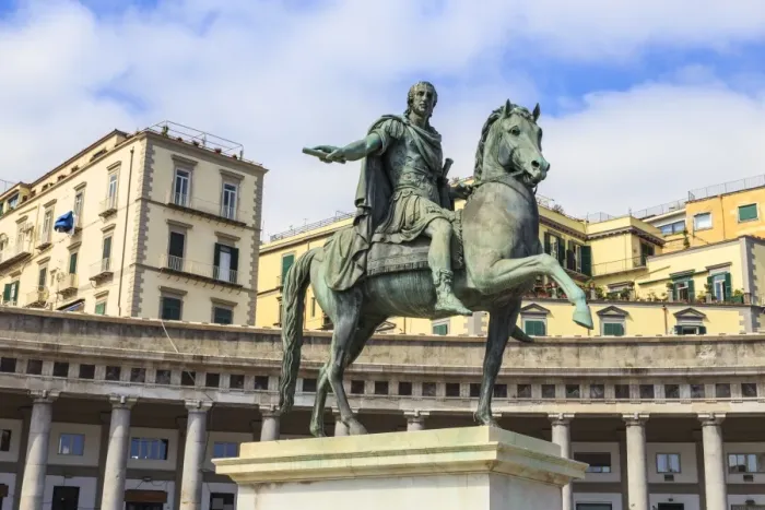 Framed Print : Equestrian statue of Charles III by Canova, Piazza del Plebiscito, City of Naples Framed Print : Equestrian statue of Charles III by Canova, Piazza del Plebiscito, City of Naples