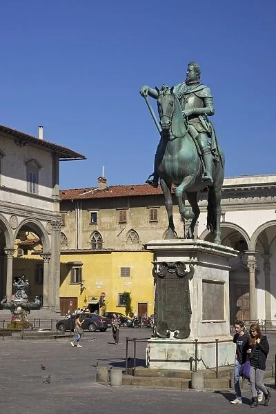 Equestrian statue of Duke Ferdinando I, by Giambologna, Piazza della Santissima Annunziata
