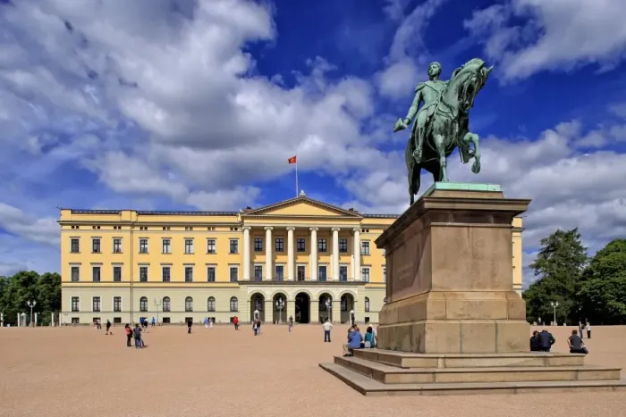 Framed Print : Equestrian statue of King Karl Johan at Royal Palace, Oslo, Norway, Scandinavia, Europe Framed Print : Equestrian statue of King Karl Johan at Royal Palace, Oslo, Norway, Scandinavia, Europe