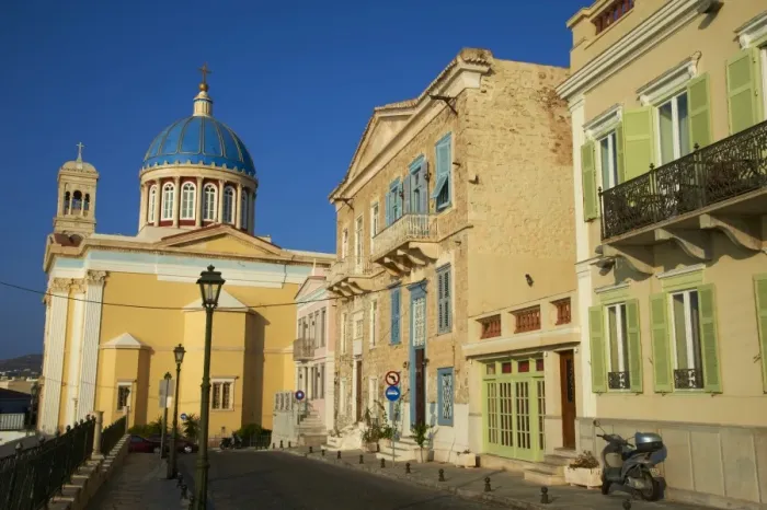 Framed Print : Ermoupoli (Khora), Syros Island, Cyclades, Greek Islands, Greece, Europe Framed Print : Ermoupoli (Khora), Syros Island, Cyclades, Greek Islands, Greece, Europe