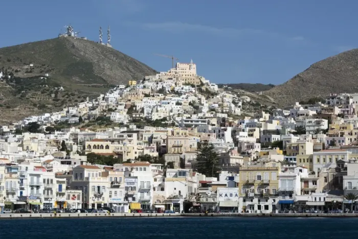Framed Print : Ermoupoli, Syros island, Southern Aegean sea, Cyclades, Greek Islands, Greece, Europe Framed Print : Ermoupoli, Syros island, Southern Aegean sea, Cyclades, Greek Islands, Greece, Europe