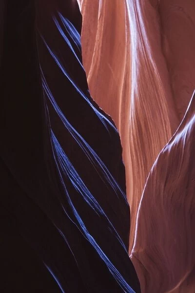 Eroded curves in sandstone, Upper Antelope Canyon, near Page, Arizona, United States of America, North America