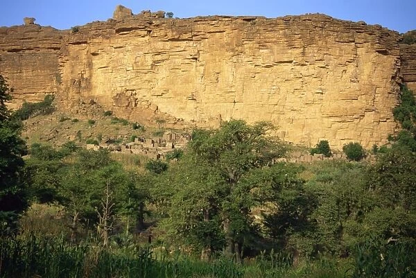 Escarpment, Bandiagara, Dogon area, UNESCO World Heritage Site, Mali, Africa