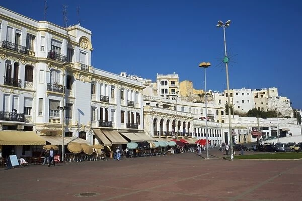 Espagne Street on the seafront, Tangier, Morocco, North Africa, Africa