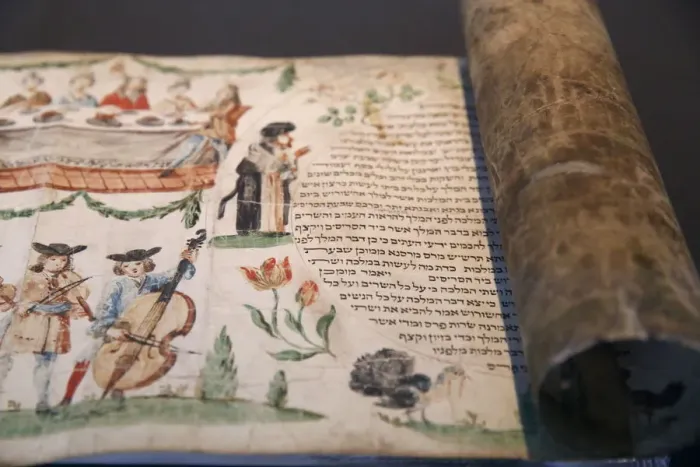 Framed Print : Esther scroll from Germany, early 18th century, the Israel Museum, Jerusalem, Israel Framed Print : Esther scroll from Germany, early 18th century, the Israel Museum, Jerusalem, Israel