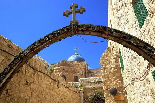 Ethiopian Monastery and Church of The Holy Sepulchre, Old City, UNESCO World Heritage Site, Jerusalem, Israel, Middle East