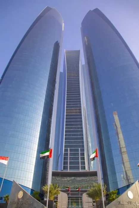 Framed Print : Etihad Towers, Abu Dhabi, United Arab Emirates, Middle East Framed Print : Etihad Towers, Abu Dhabi, United Arab Emirates, Middle East