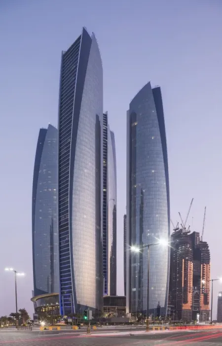 Framed Print : The Etihad Towers, Abu Dhabi, United Arab Emirates, Middle East Framed Print : The Etihad Towers, Abu Dhabi, United Arab Emirates, Middle East