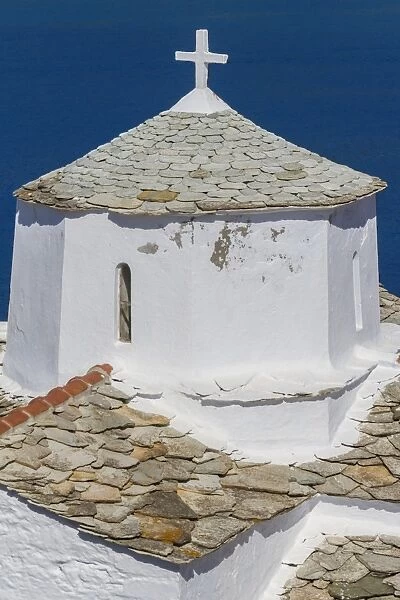 Evagelistria church, Skopelos, Sporades, Greek Islands, Greece, Europe