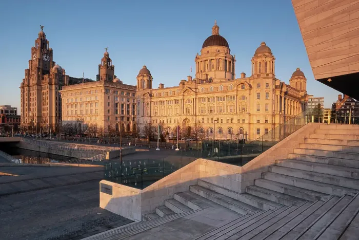 Framed Print : Evening light illuminates the Liver Building, the Cunard Building and Port of Liverpool Building (The Three Graces), Pier Head, Liverpool Waterfront, Liverpool, Merseyside, England, United Kingdom, Europe Framed Print : Evening light illuminates the Liver Building, the Cunard Building and Port of Liverpool Building (The Three Graces), Pier Head, Liverpool Waterfront, Liverpool, Merseyside, England, United Kingdom, Europe