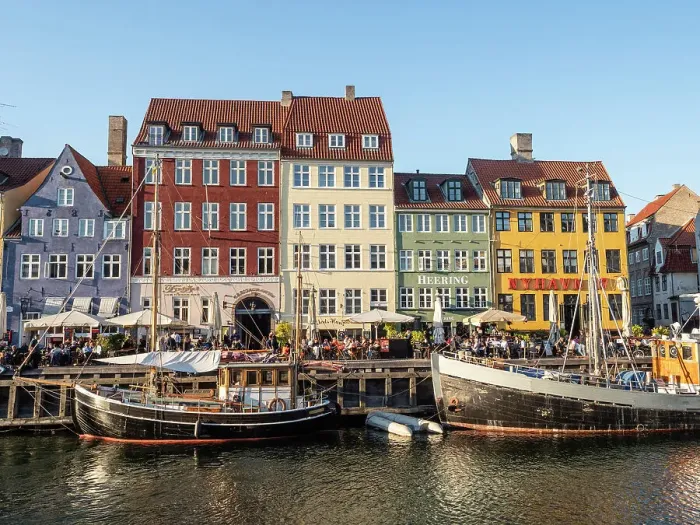 Framed Print : Evening at Nyhavn Harbour, Copenhagen, Denmark, Scandinavia, Europe Framed Print : Evening at Nyhavn Harbour, Copenhagen, Denmark, Scandinavia, Europe
