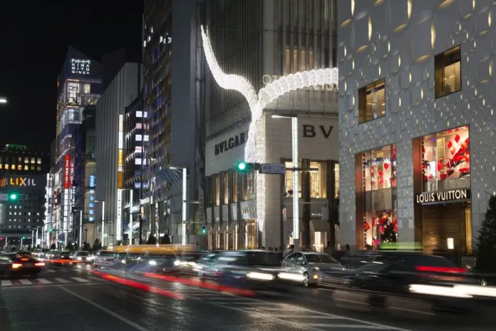 Framed Print : Exclusive designer shops at night, Ginza area, Chuo, Tokyo, Japan, Asia Framed Print : Exclusive designer shops at night, Ginza area, Chuo, Tokyo, Japan, Asia