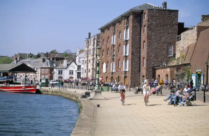 Framed Print : Exeter Quay, Devon, England, United Kingdom, Europe