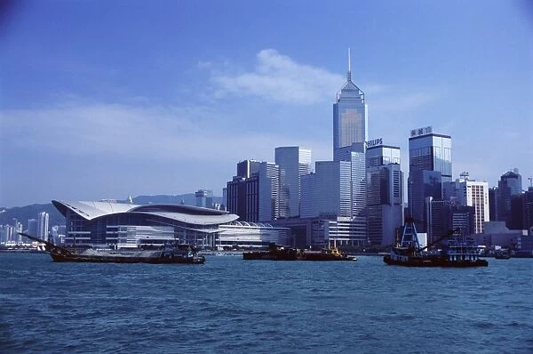 Exhibition and Convention Center, Wan Chai waterfront, Victoria Harbour