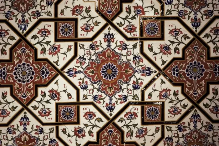 Framed Print : Detail of the exquisite wall painting in the Grand Durbar Hall Framed Print : Detail of the exquisite wall painting in the Grand Durbar Hall